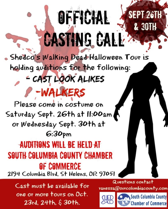 local walking dead casting call